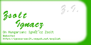 zsolt ignacz business card